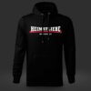 Heimatliebe Herren Hoodie Schwarz Rot Wunschstadt