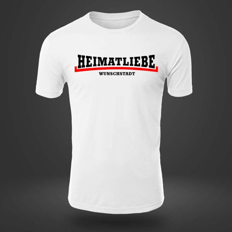 HeimatliebeT Shirt weiss rot
