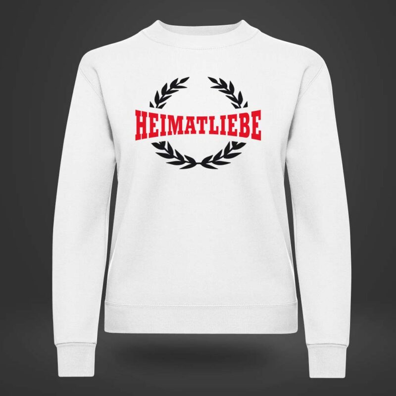 Damen Shirt Heimatliebe Lorbeer weiß 👕 Heimatliebe T-Shirt mit Wunschstadt Damen Shirt Heimatliebe Lorbeer weiß