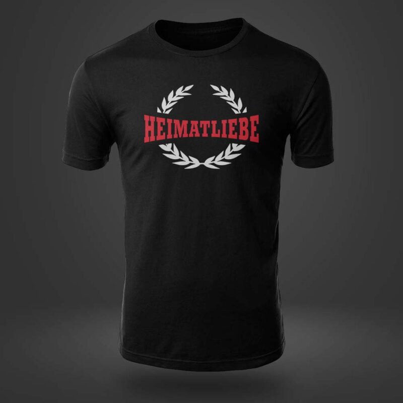 Herren Shirt Heimatliebe Lorbeer schwarz