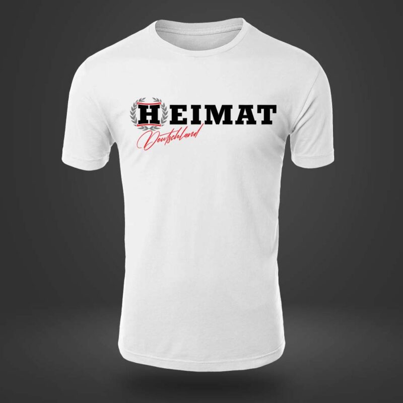 heimat deutschland kranz maenner t shirt weiß