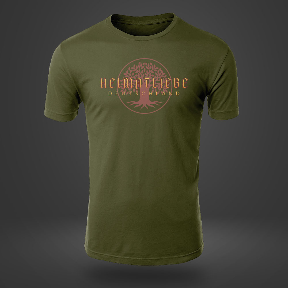 ShirtBaumOliv 👕 Heimatliebe T-Shirt mit Wunschstadt ShirtBaumOliv