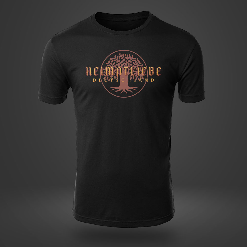 ShirtBaumSchwarz 👕 Heimatliebe T-Shirt mit Wunschstadt ShirtBaumSchwarz