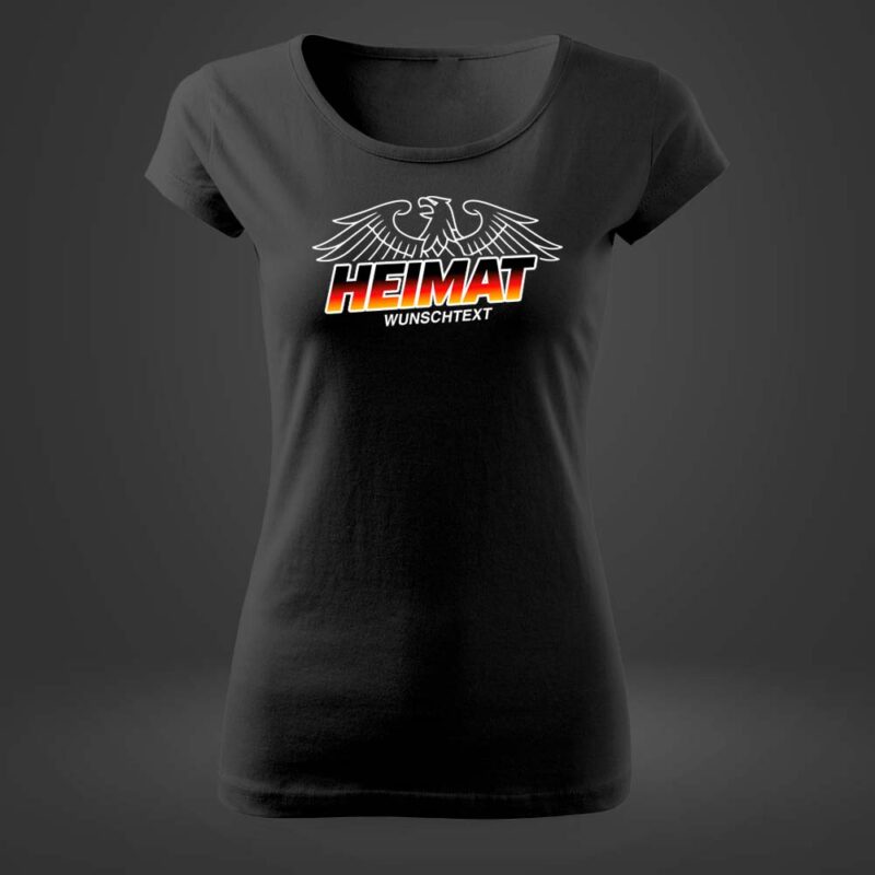 DamenHeimatWunsch 👕 Heimatliebe T-Shirt mit Wunschstadt DamenHeimatWunsch