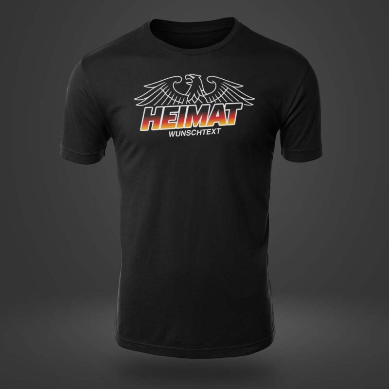 HeimatAdlerWunsch 👕 Heimatliebe T-Shirt mit Wunschstadt HeimatAdlerWunsch