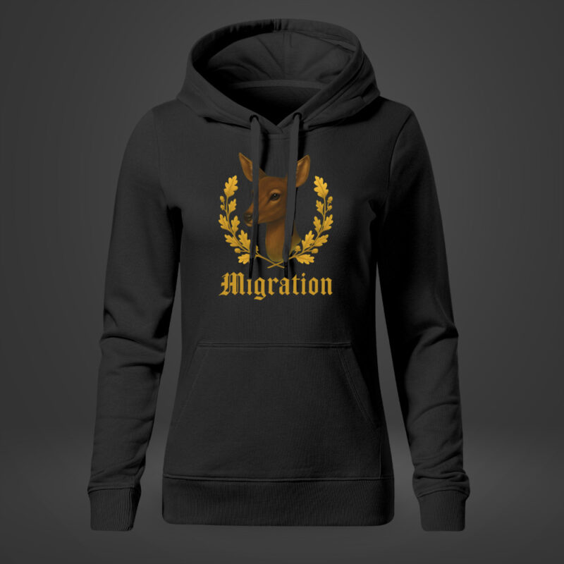 DamenHoodieRehGroß 👕 Heimatliebe T-Shirt mit Wunschstadt DamenHoodieRehGroß
